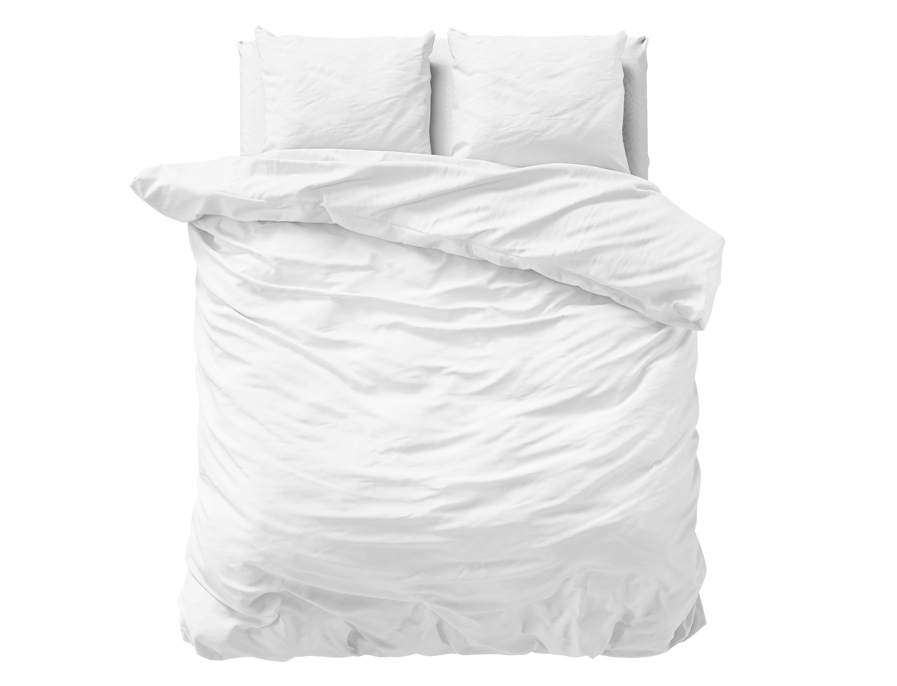 Billede af Uni Satin sengesæt, hvid 240 x 200/220