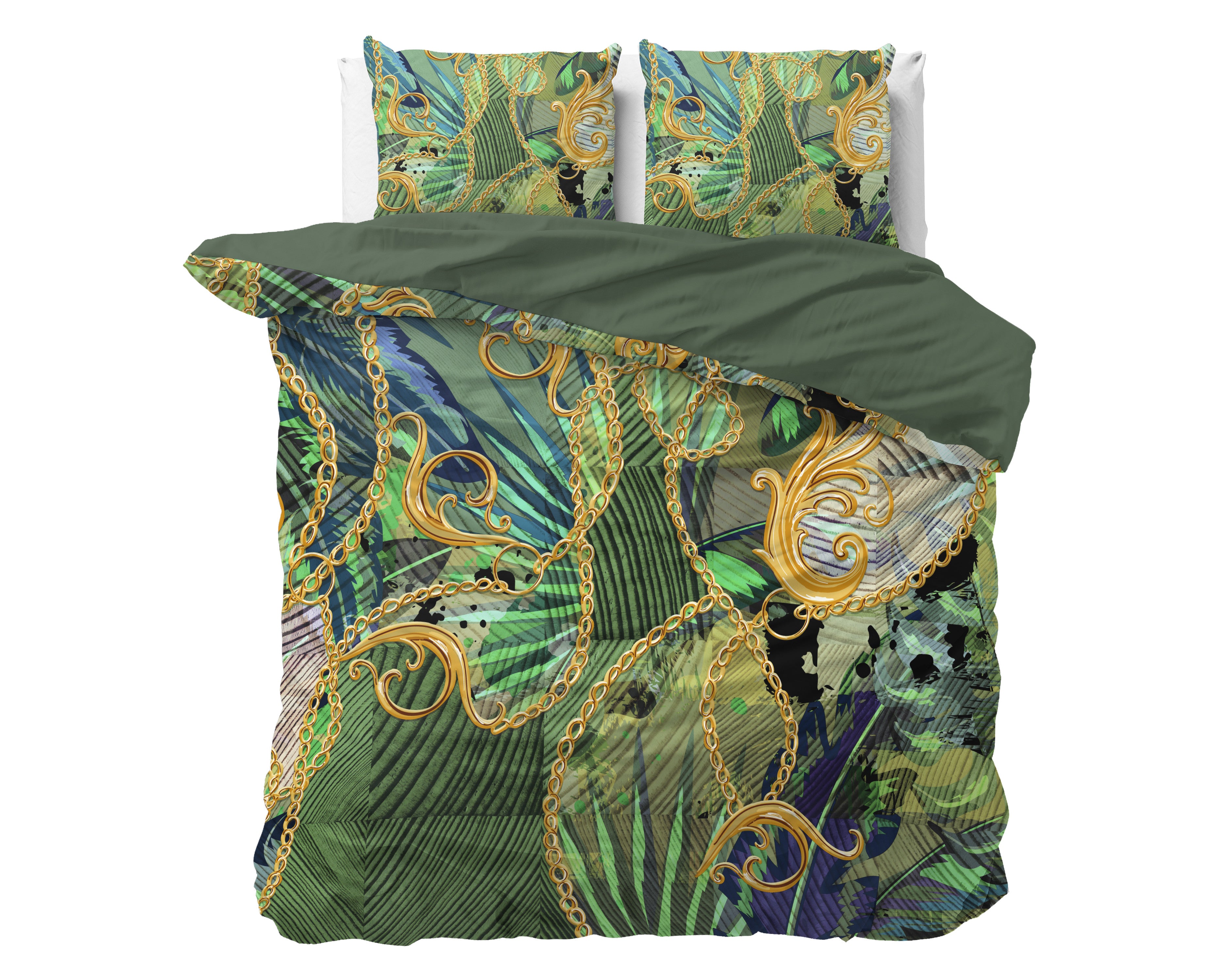 Jini sengesæt, grøn 240 x 220 cm