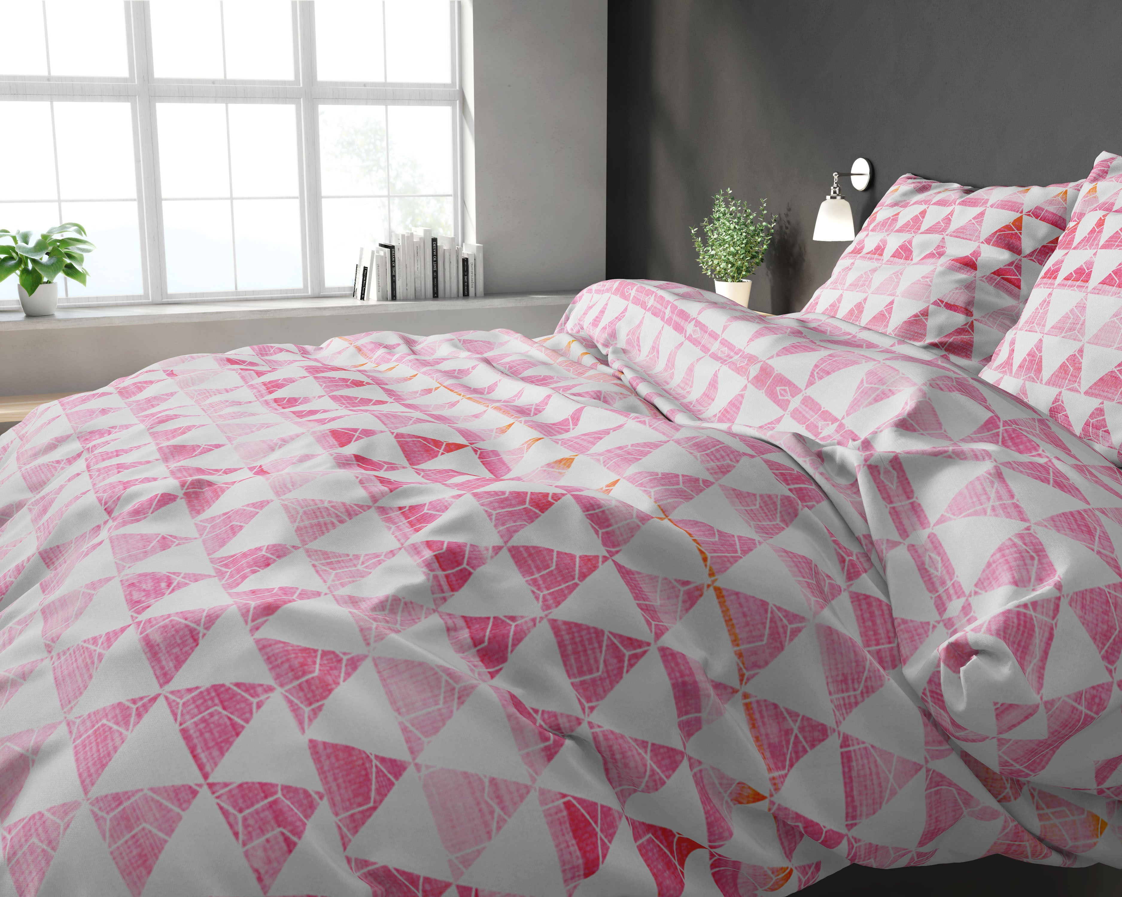 Jade sengesæt,pink 240 x 220 cm