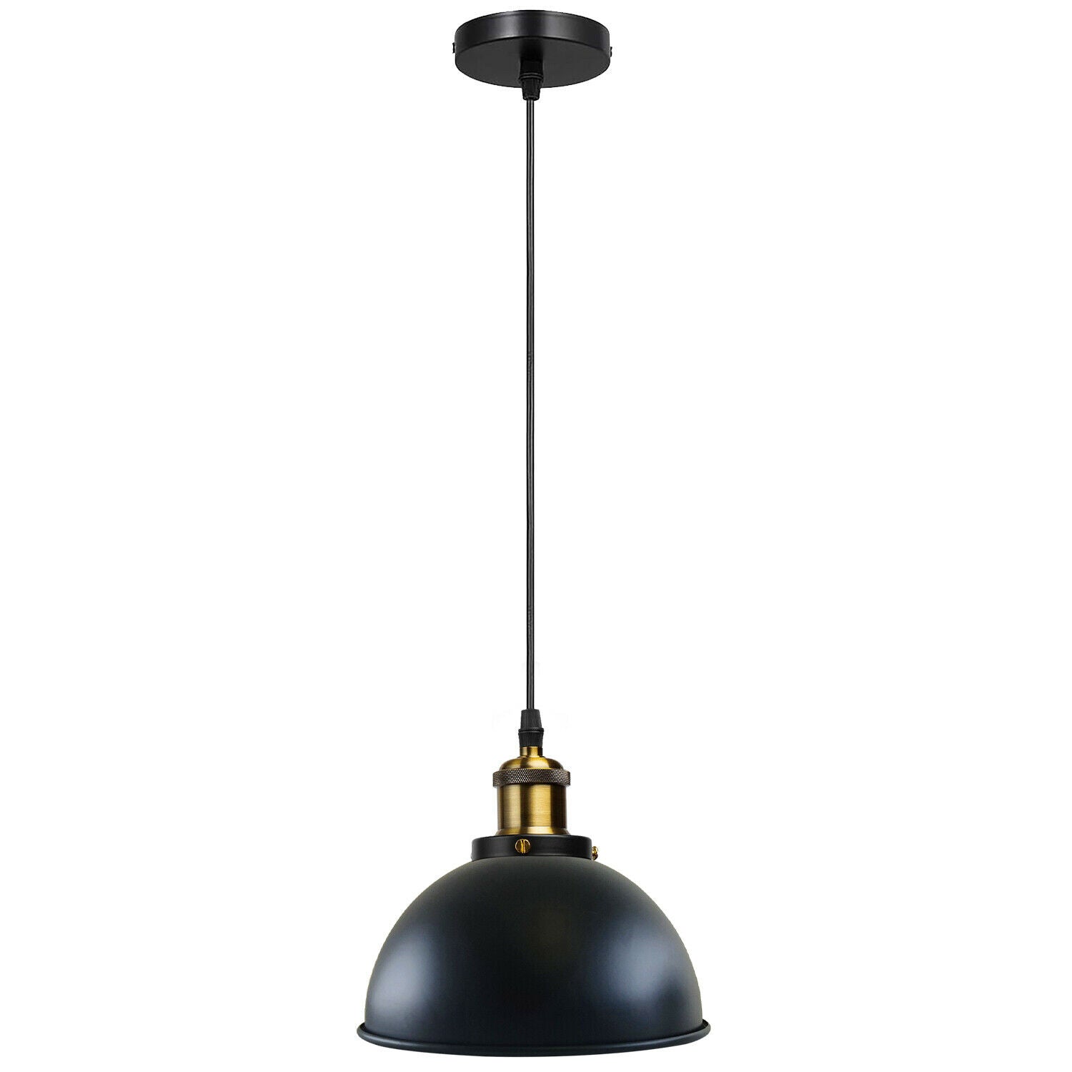 Se Moderne vintage loftslampe Sort indendørs lampe med 95 cm justerbar ledning hos Lammeuld.dk