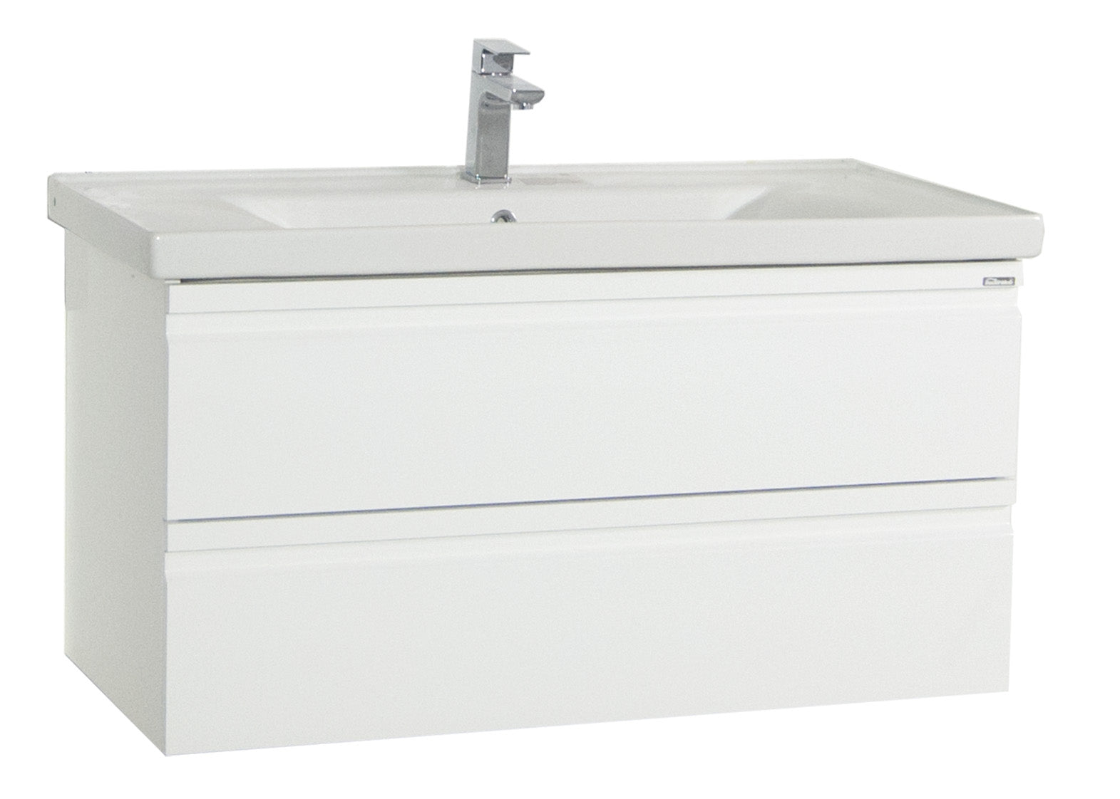 Billede af Badeværelsessæt med underskab og håndvask,  H. 54 x b. 100 x d. 46 cm, hvid