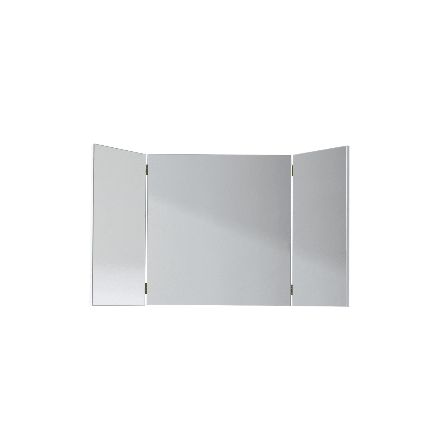 Billede af Garderobeskabspejl / spejl til sminkebord, hvid melamin/spejl glas, 100 x 67 x 15 cm