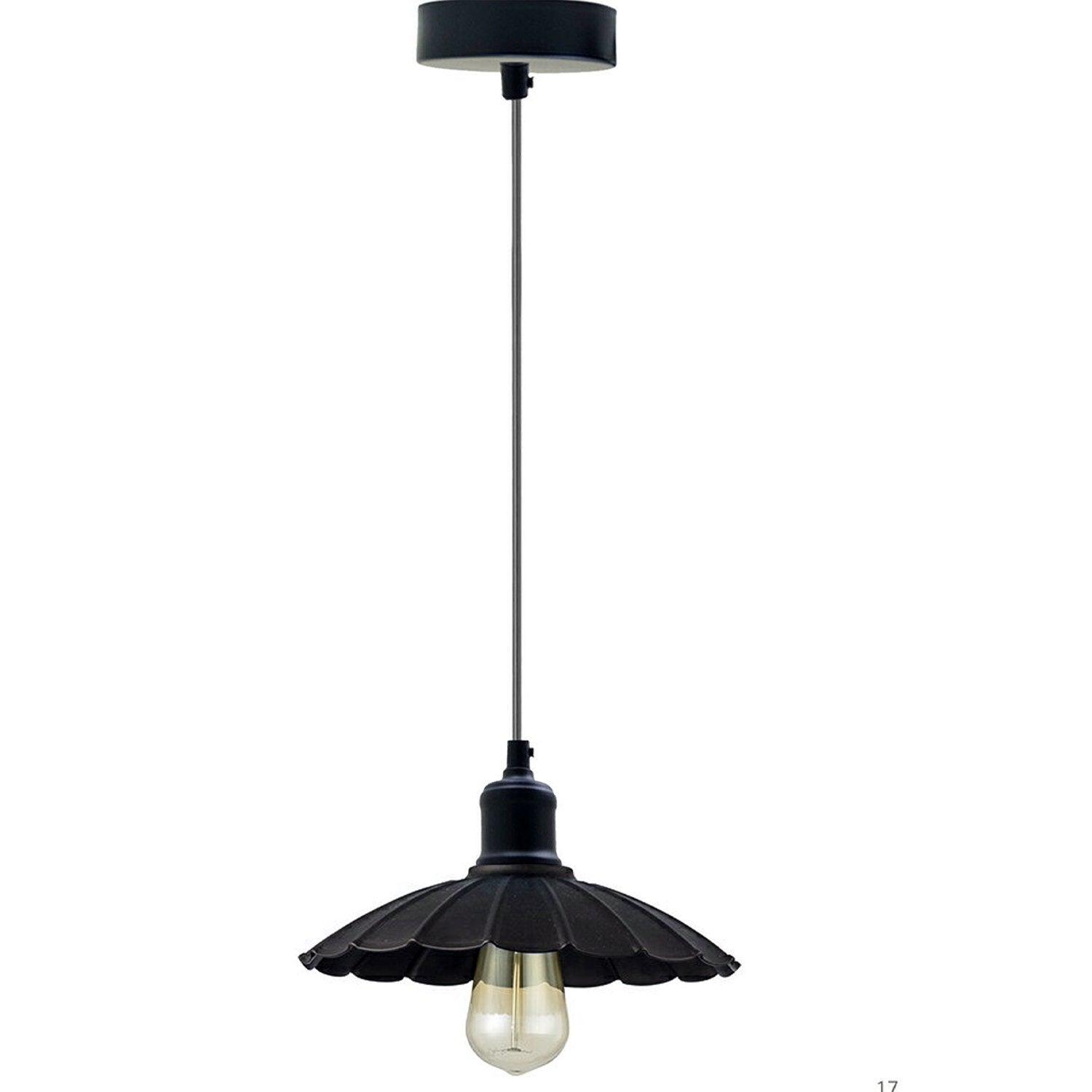 Se Industrielt design køkkenlampe E27 hængelampe retro pendellampe hos Lammeuld.dk