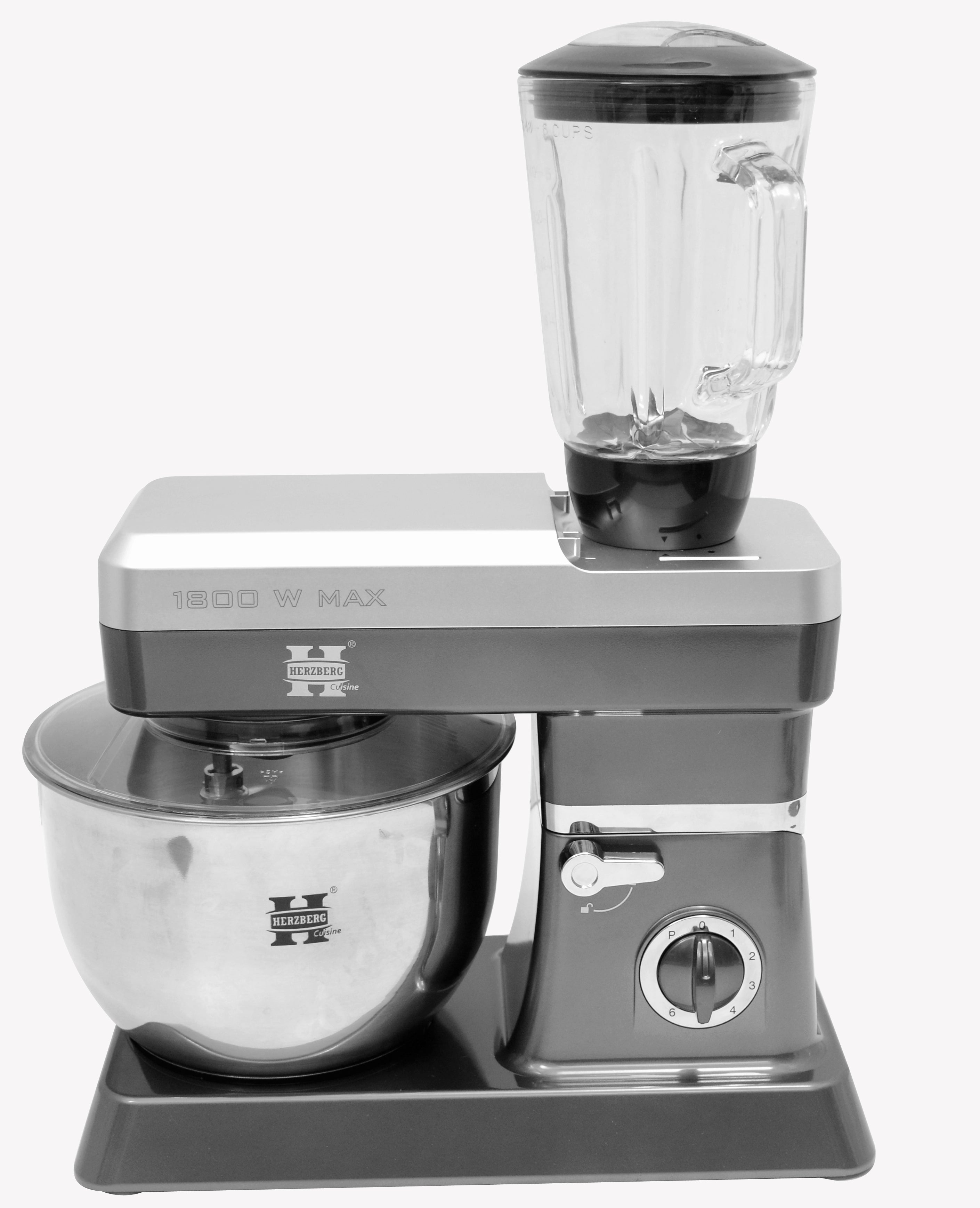 Billede af 2-i-1 ståmixer og 1,7 blender - 1200W, sølvfarvet