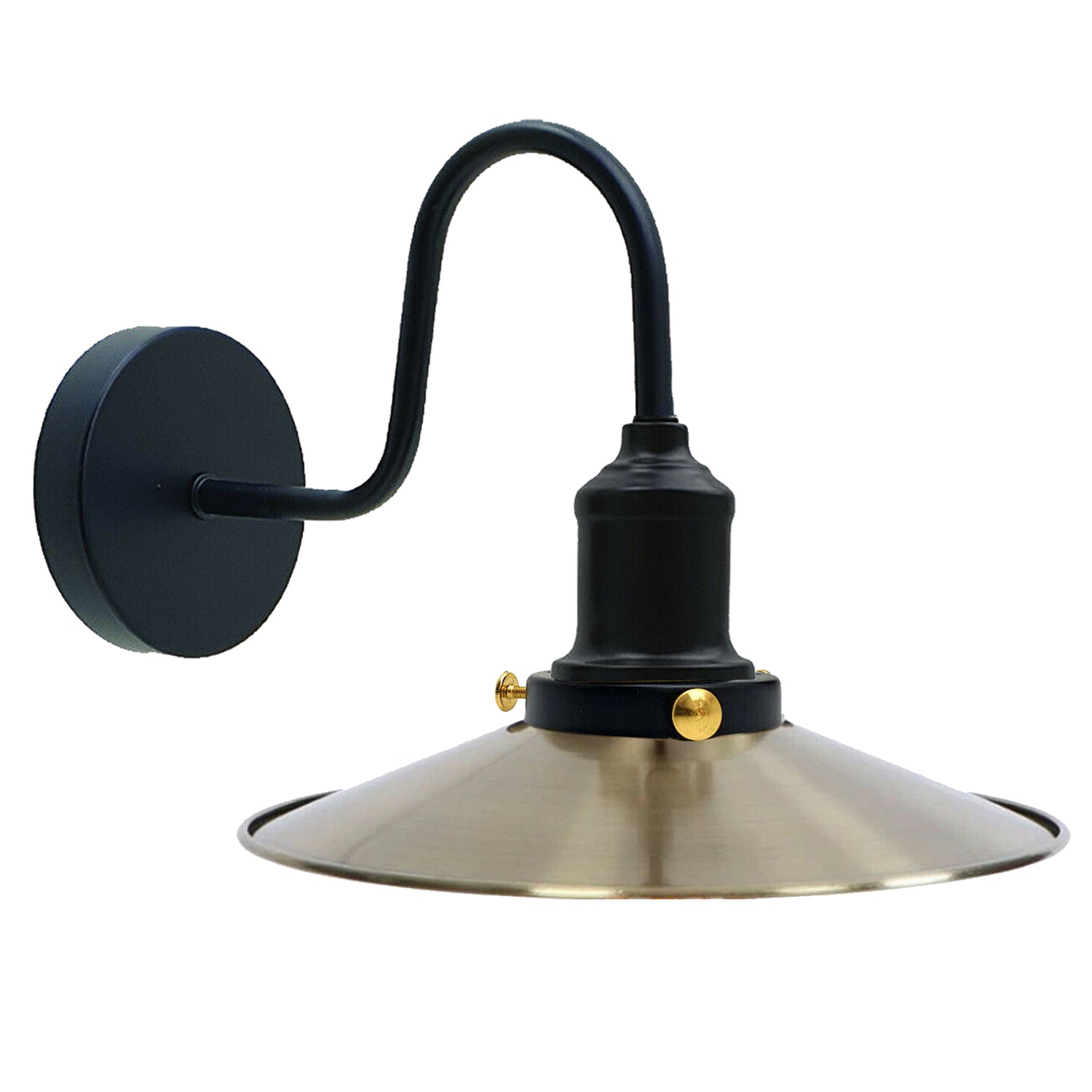 Billede af Grøn Messing Retro Vintage Metal Væglampe Industriel Lampe Lanterne Lys E27
