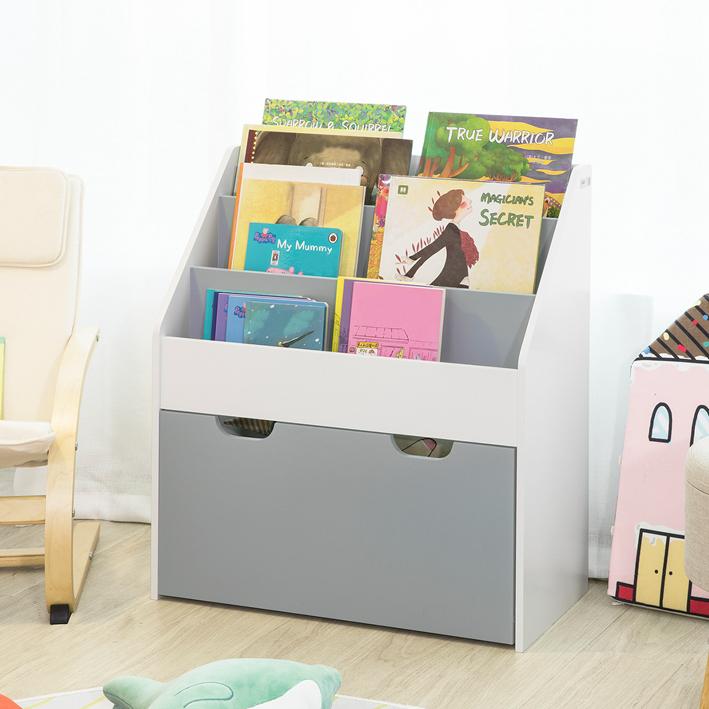 Se Montessori reol til børnebøger, 63 x 30 x 70 cm hos Lammeuld.dk