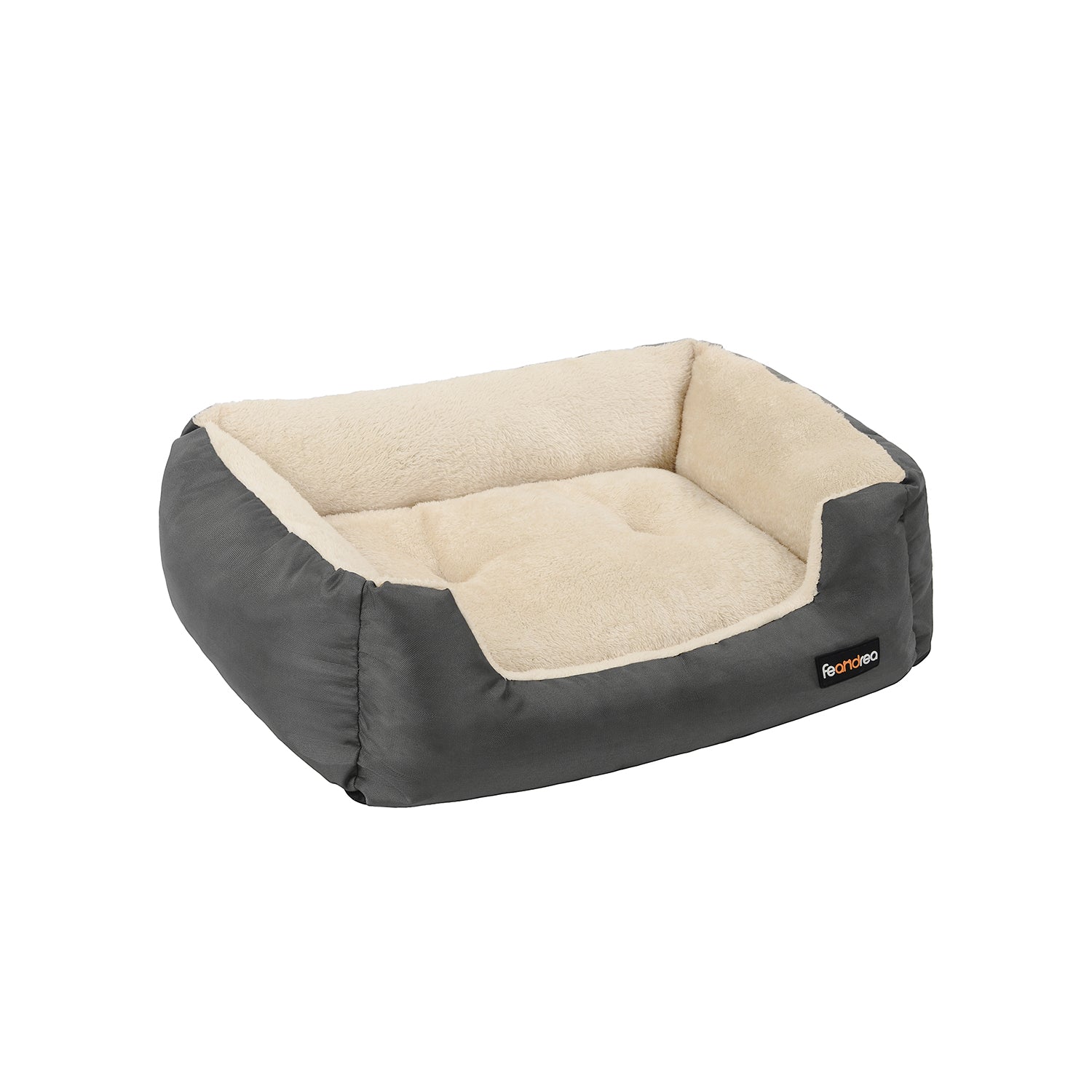 Billede af Hundeseng i Oxford stof, fleece, 80 x 65 x 20 cm, grå