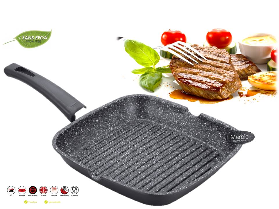 Billede af Marmorbelagt grillpande, 24cm