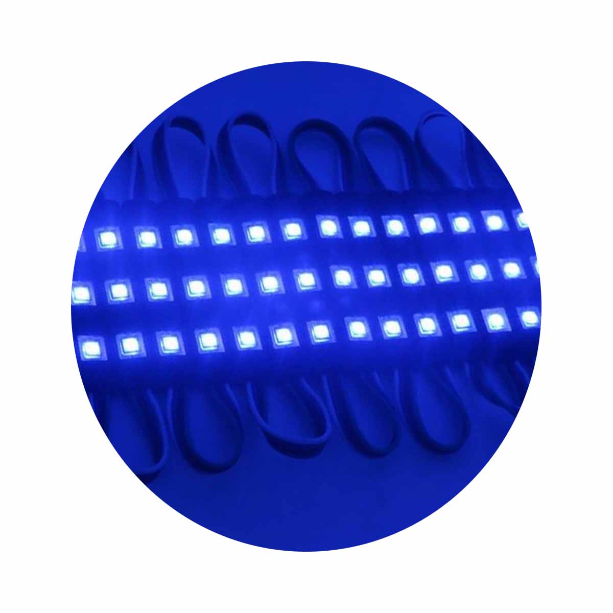 Billede af Blå SMD LED-indsprøjtningsmodul IP67 DC12V Vandtæt højbelyst lampe