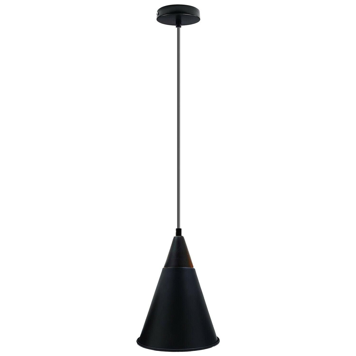 Billede af Sort retro loftlampe vintage lampe vedhæng lampe hængende lampe industrielt design