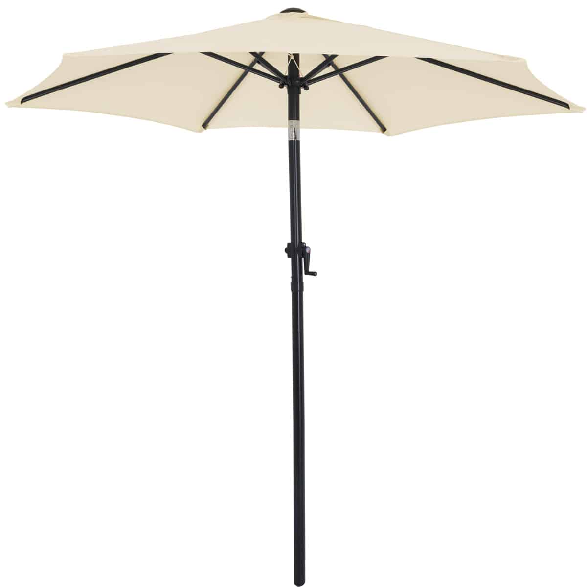 Billede af Parasol Fiji Beige Ø200cm med håndsving