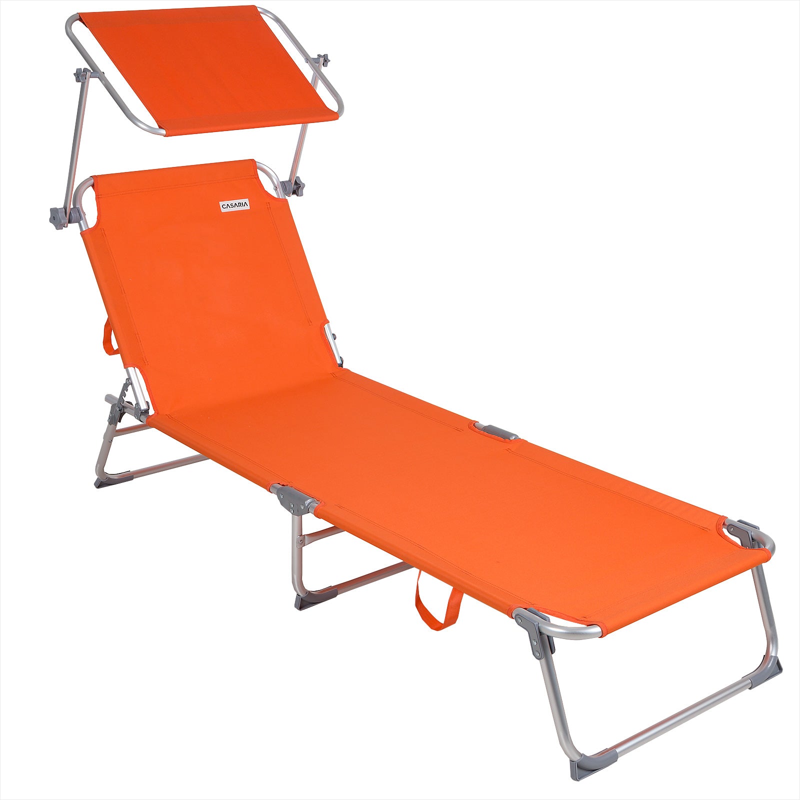 Se Solseng Ibiza Orange 190x59x29cm solsejl i aluminium hos Lammeuld.dk