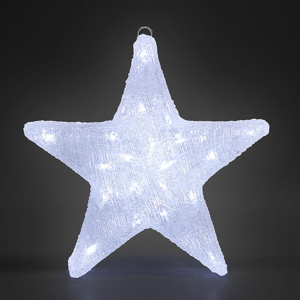 Billede af LED akryl figur julestjerne