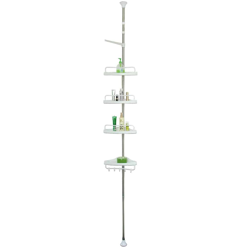 Billede af Teleskop brusehylde rustfrit stål 92-306cm