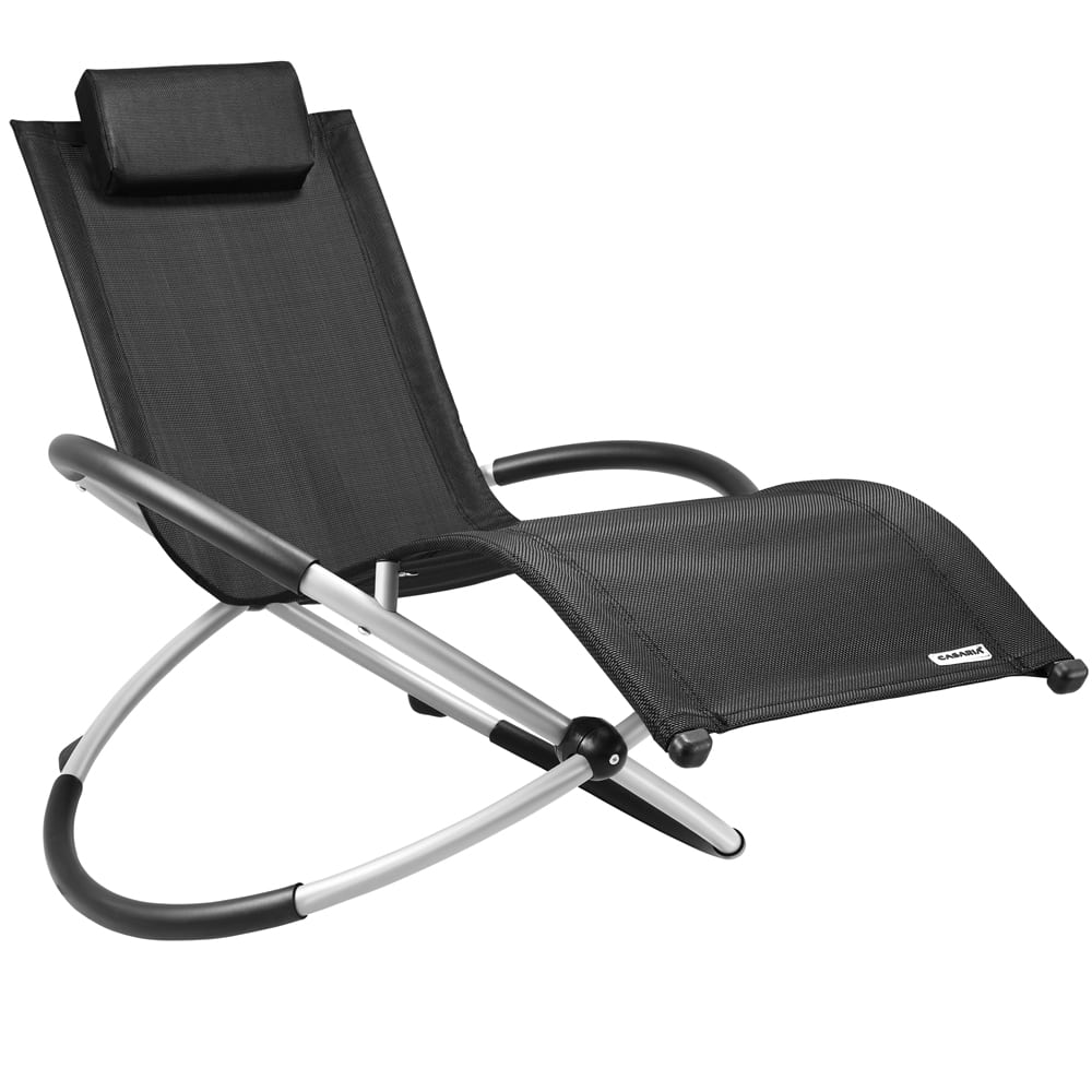 Se Ergonomisk lounger Neapel - 170 x 75 x 82 cm - sort hos Lammeuld.dk