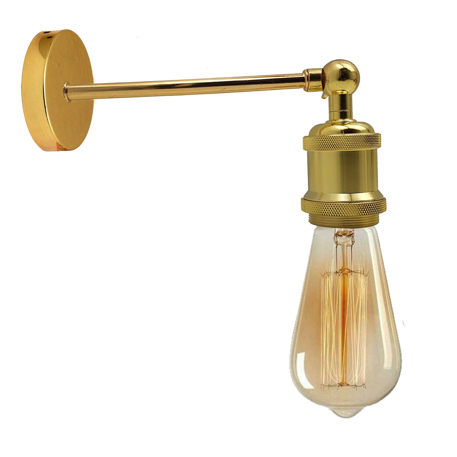 Industriel fransk guld Retro justerbare væglamper Vintage Style Sconce Lamp Fitting Kit