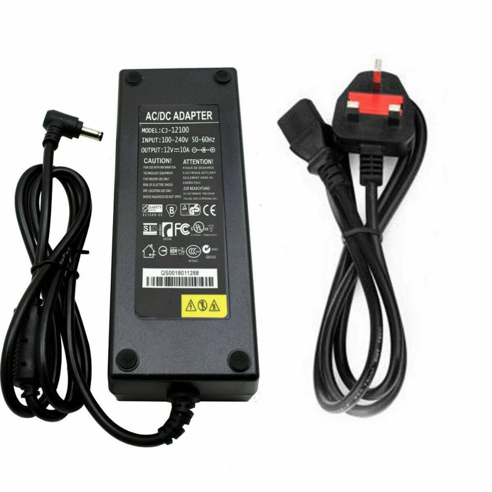 Se AC DC 12V 10A strømforsyningsadapter ladetransformer til 3528/5050 LED Strip hos Lammeuld.dk