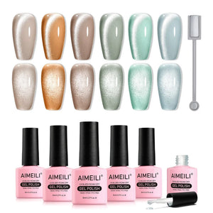 Aimeili Cat Eye Gel Polish (SET6-61_8ML) - AIMEILI GEL POLISH - Aimeili Color Changing Gel Polish