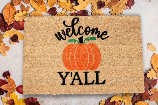 Fall Door Mat, Decorative Fall Welcome Rug, Fall Decor Buffalo Plaid Hey  There Pumpkin Rv Mat Halloween Door Mats For Indoor Outdoor - Temu