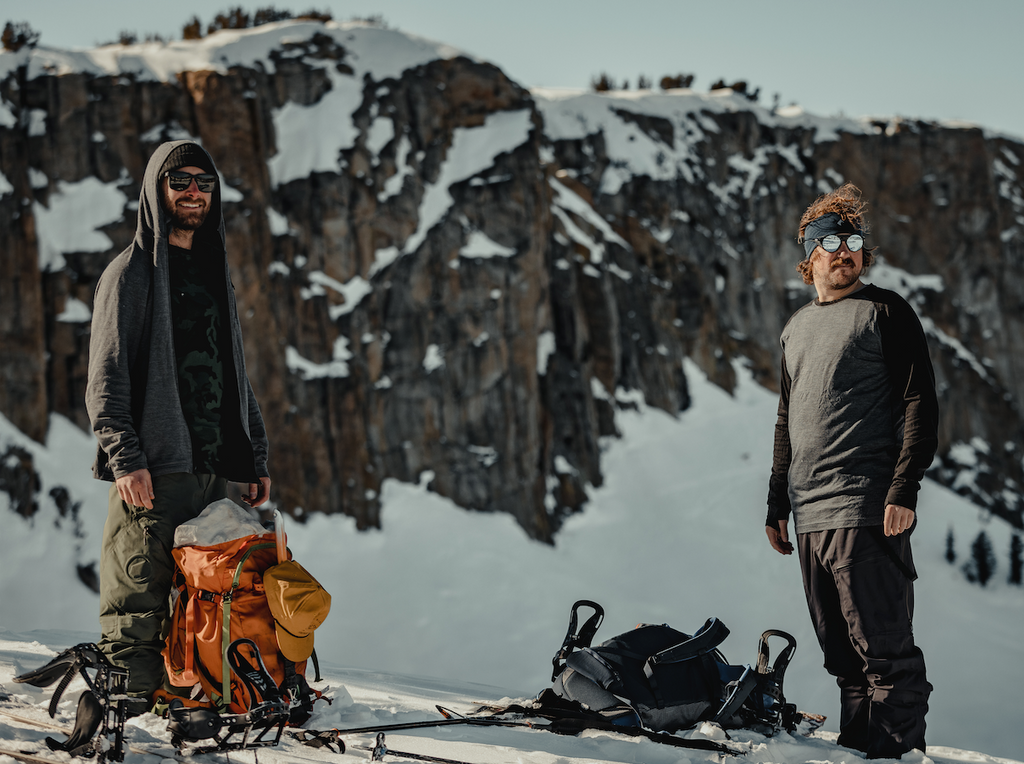 Snow sports in merino wool