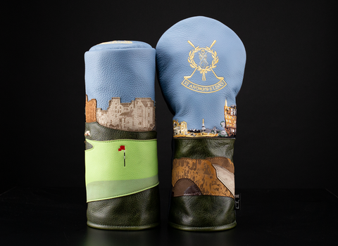 St Andrews Swilcan Golf Head Covers Barrel design and traditional sleeve design golf driver head cover