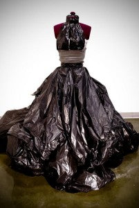 Trash Bag Dress Gown Fashionable