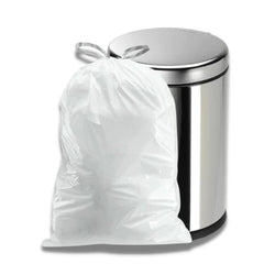 Plasticplace 12-16 Gallon Trash Bags, White (250 Count)