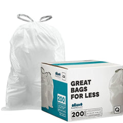 49~ 33 Gallon Drawstring Black Large Garbage Trash Can Liner Bags