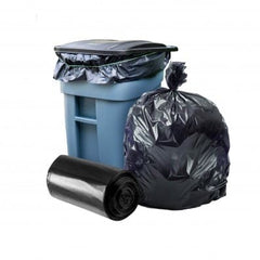 Kitcheniva Clear Plastic Trash Garbage Bags 48 Pack - 10 Gal, 48
