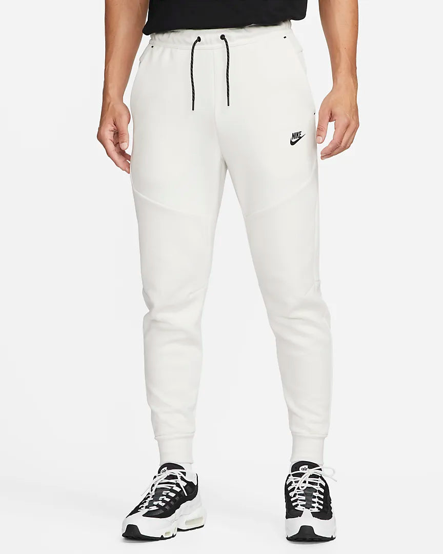 Pantalon jogging Nike Tech Fleece - Blanc/Noir – FootKorner