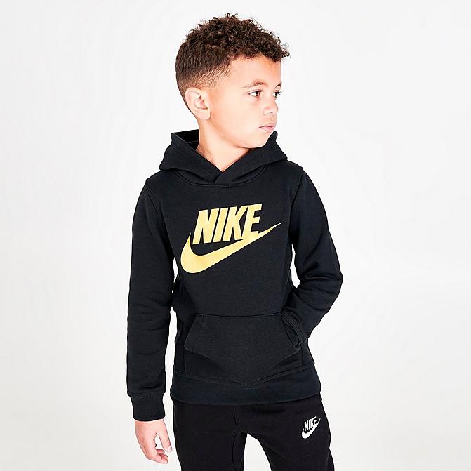 Nike Club Sweatshirt Kids - Black/Gold –