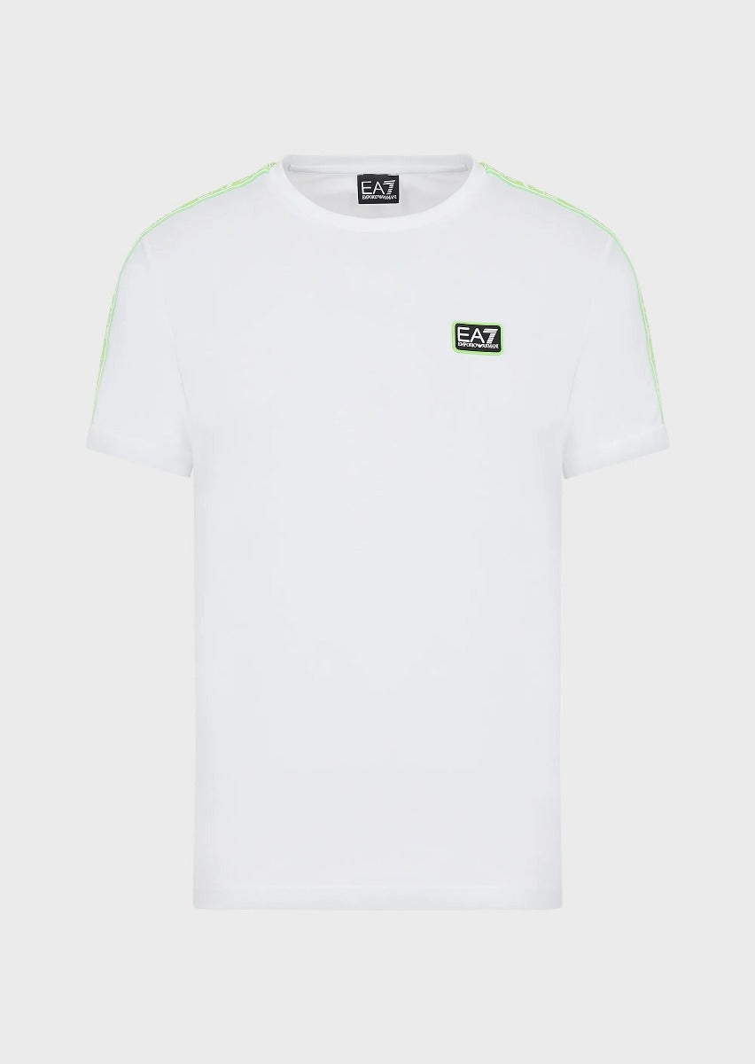 Emporio Armani EA7 Logo Series T-Shirt - White/Green – FootKorner