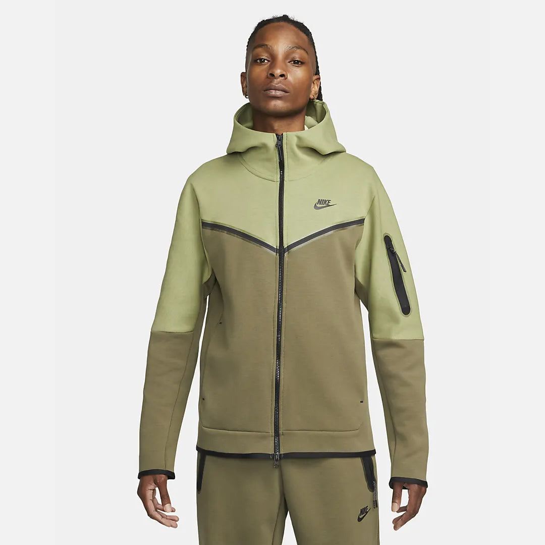 Nike Tech Fleece Jacket - Khaki – Footkorner