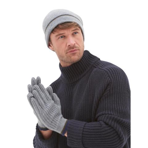 Mens Cashmere Hat and Gloves