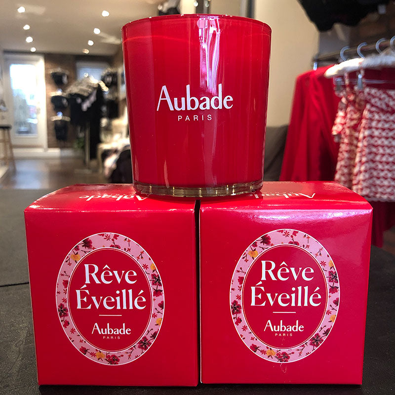 Free Aubade Reve Eveille Candle with the purchase of an Aubade set in store or online.
