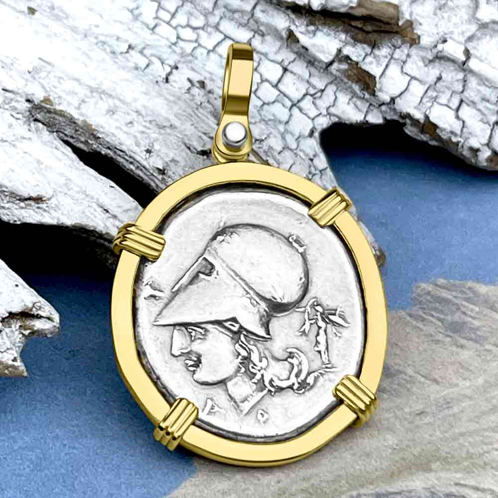 Nike Ancient Greek Medusa Protection and Victory Pendant