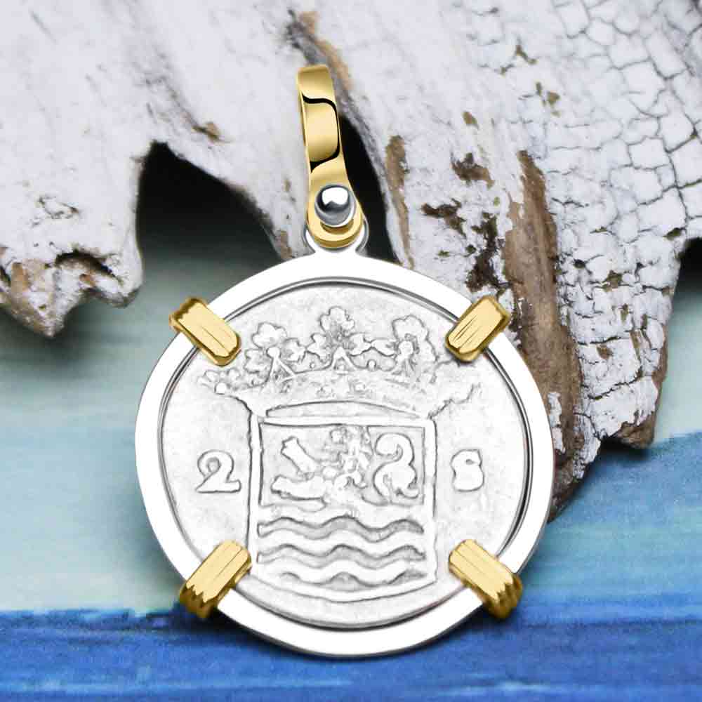 VOC Shipwreck 1790 1 Duit Sterling Silver Pendant