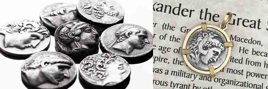 Genuine Ancient Greek Coin Necklaces and Pendants