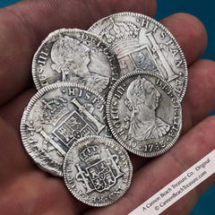 El Cazador Shipwreck Treasure Coins Spanish Reales Americas First Silver Dollar