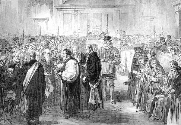 Royal Maundy Money Ceremony 1876