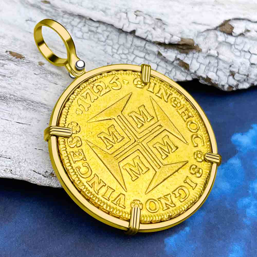 22k gold coin pendant