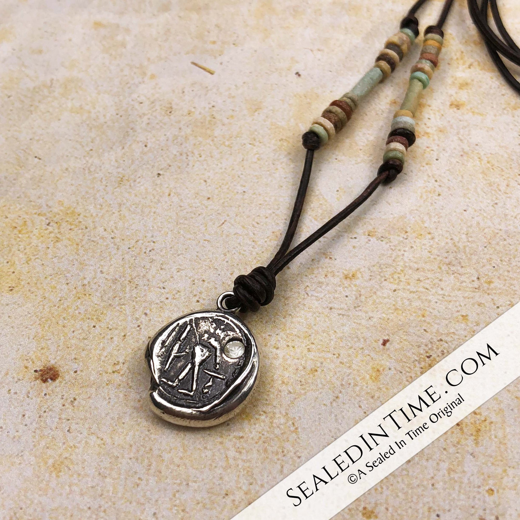 Limited Authentic Ancient Egyptian Mummy Bead Edition Ancient Egyptian Anubis Wax Seal Pendant Seal Date Origin 1500 Bc Egypt Artifact - 