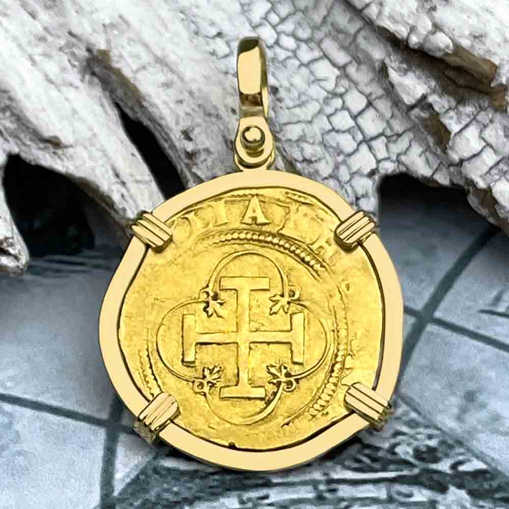 gold doubloon necklace