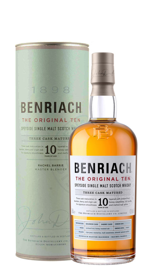 Whisky Single Malt 'The Original Ten' Benriach 10 Anni