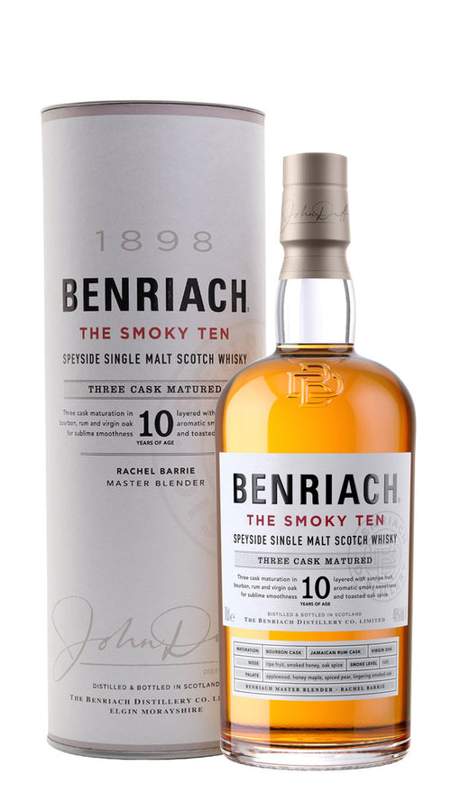 Whisky Single Malt 'The Smoky Ten' Benriach 10 Anni