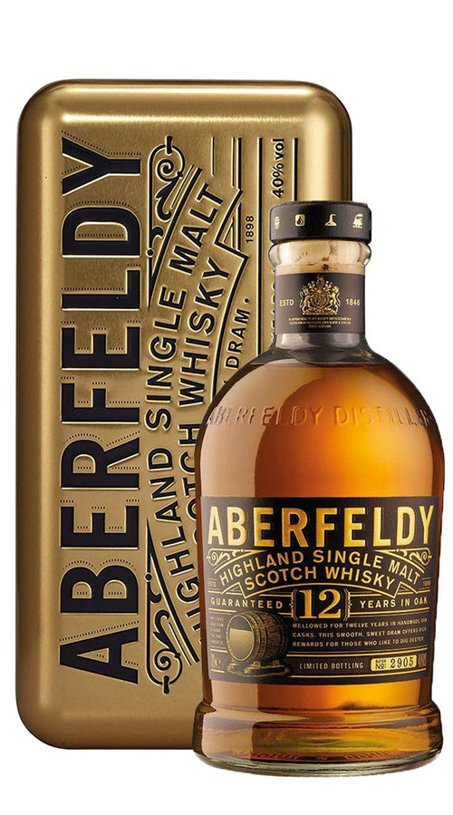 Whisky Single Malt 'Gold Box' Aberfeldy 12 Anni