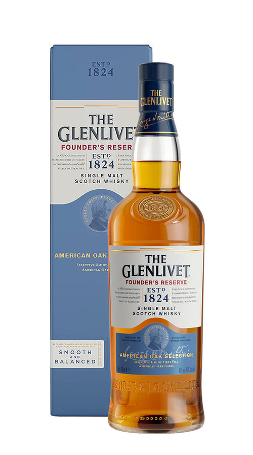 Whisky Single Malt 'Founder's Reserve' Glenlivet (confezione)