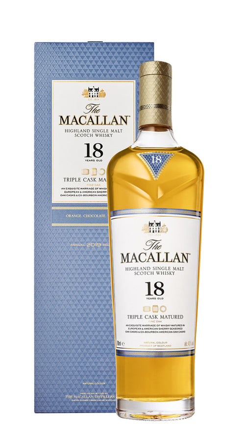 Whisky Single Malt Triple Cask Macallan 18 Anni