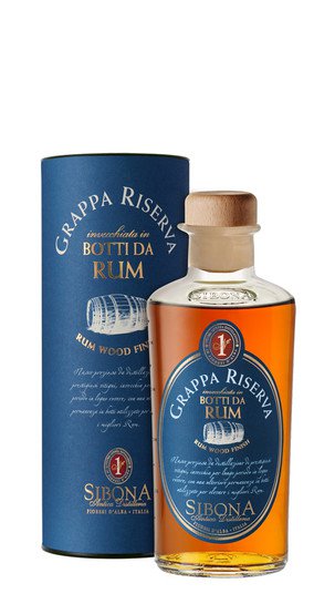 Grappa Riserva affinata in botti di Rum Sibona - 50cl