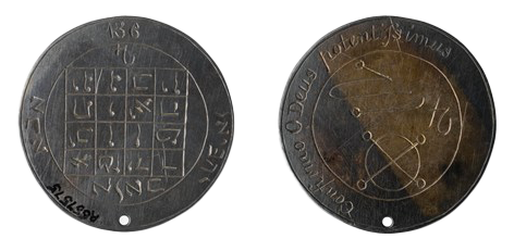 1850s astrological ancient sigil coins